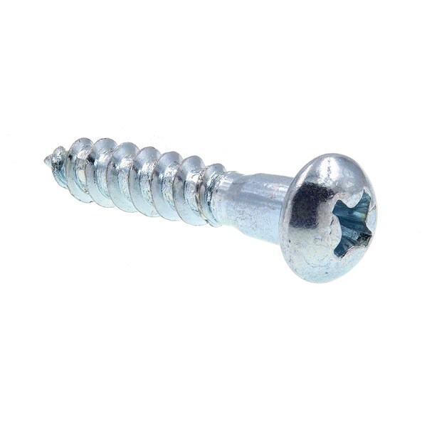 Prime-Line Wood Screw Round Head Phillips Drive No. 8 X 7/8in Zinc Plated Steel 50PK 9207781 - main